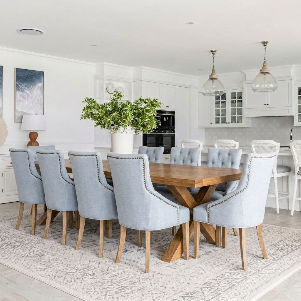 Leopold Upholstered Linen Dining Chair