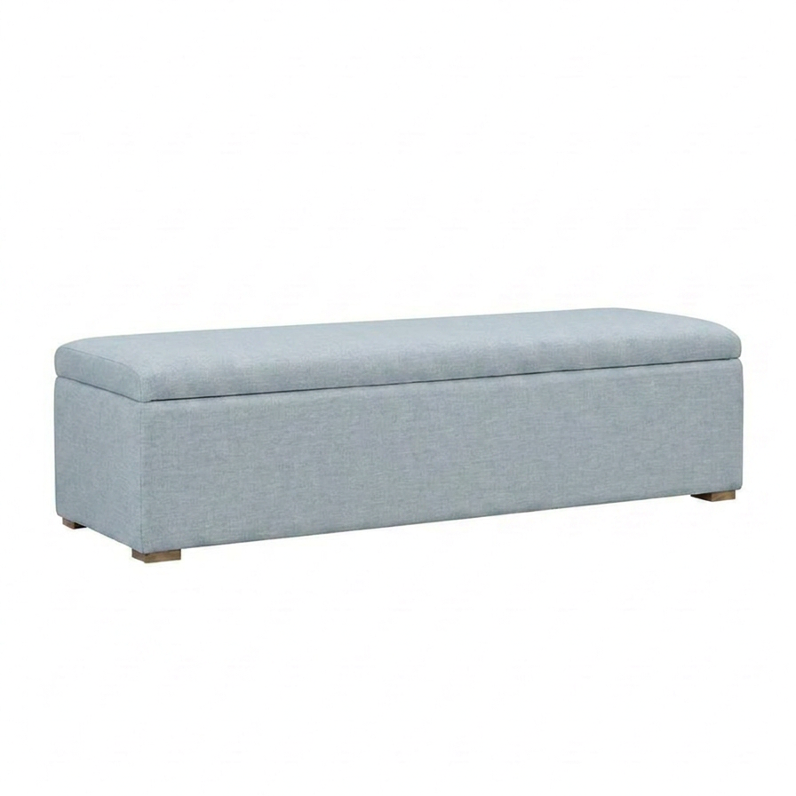 Abigail Plain Top Upholstered Storage Box