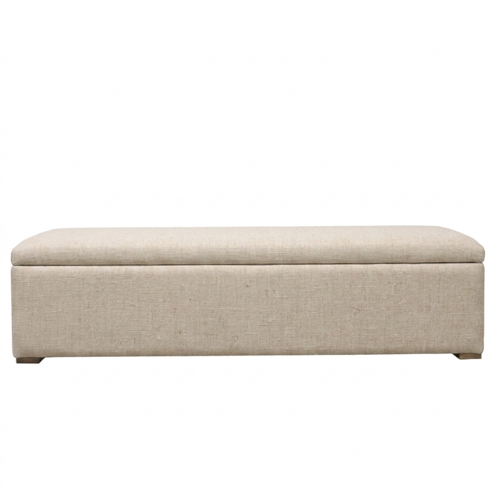 Abigail Plain Top Upholstered Storage Box