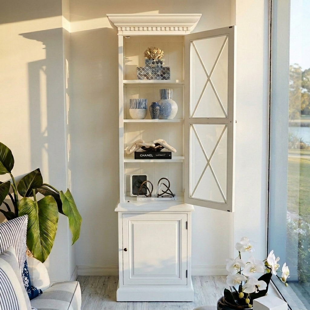 Regency One Bay Glass Display Cabinet