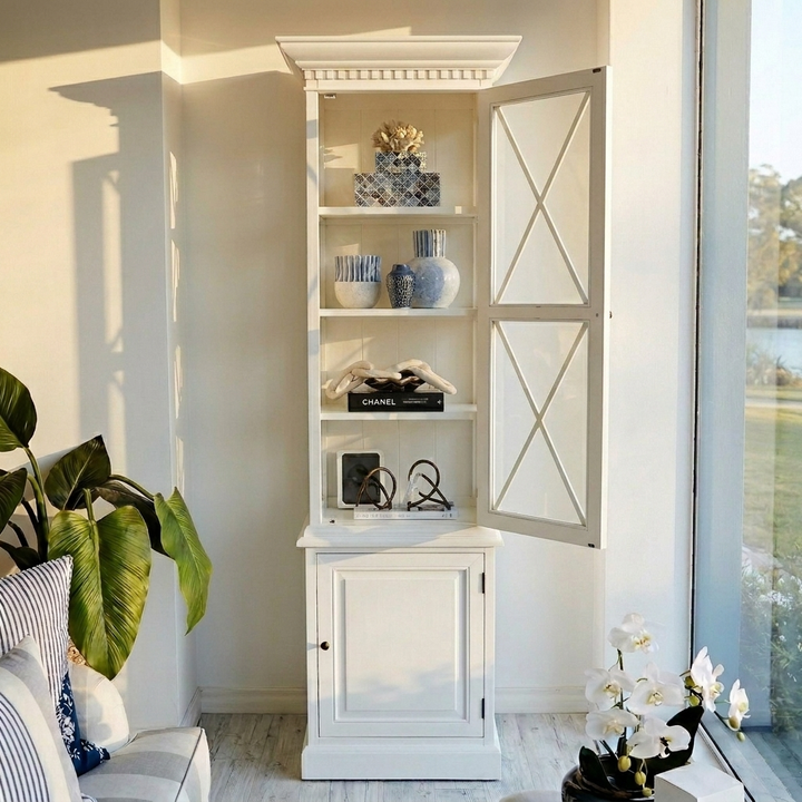 Regency One Bay Glass Display Cabinet
