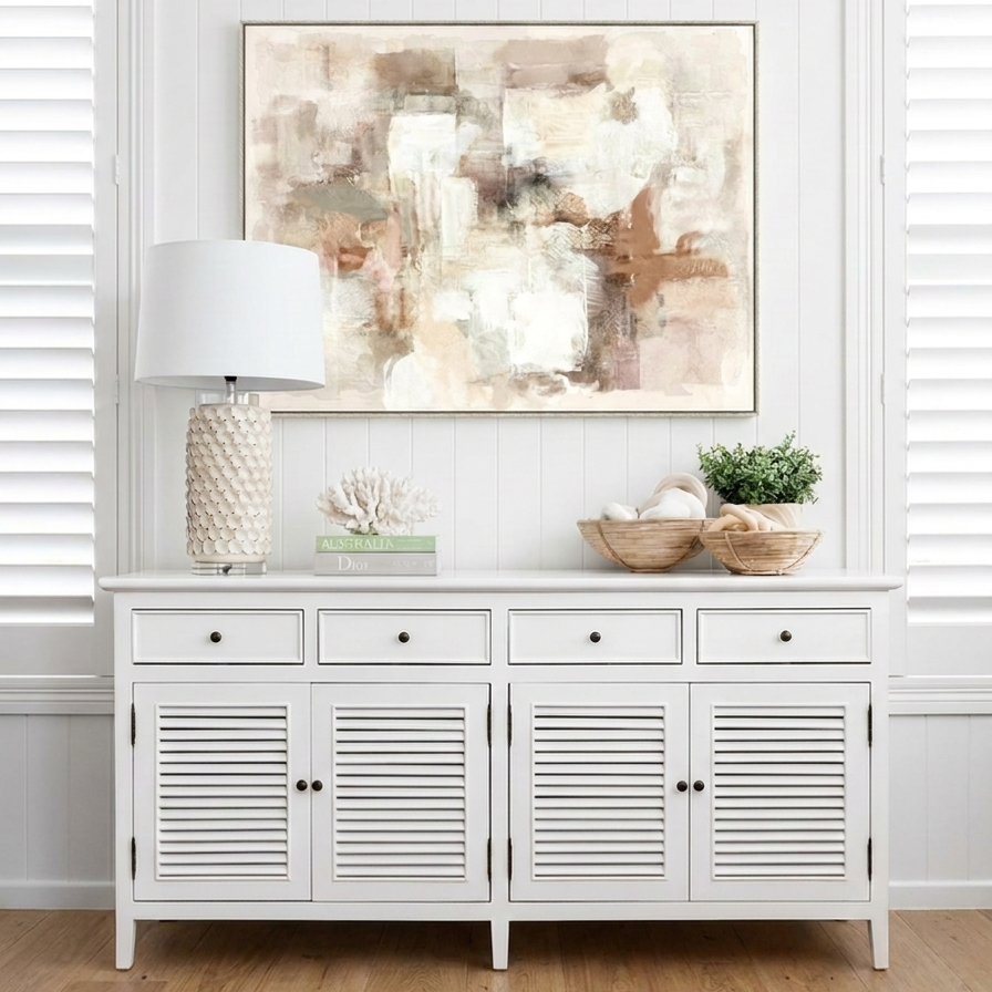 Soft Terrain Canvas in Antique Silver Frame