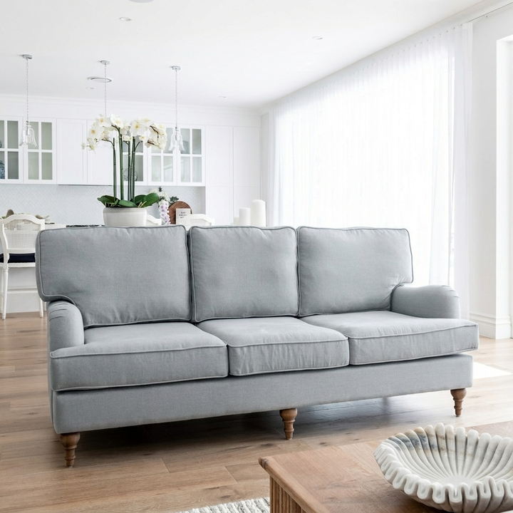 Madeline Linen 3 Seater Lounge