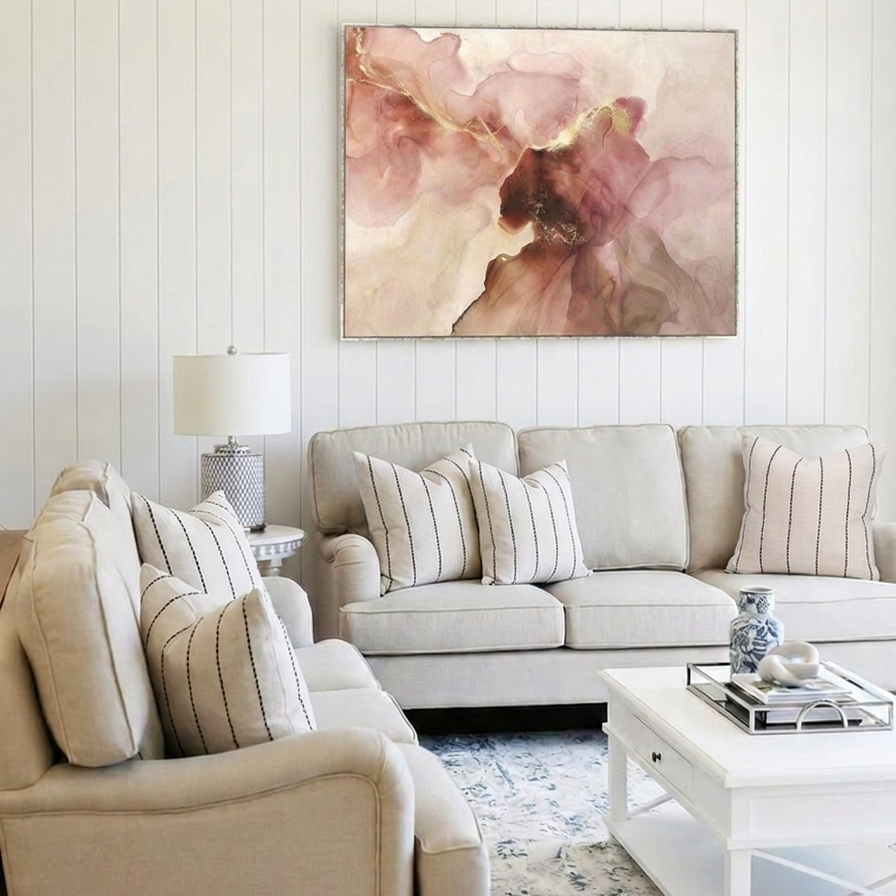 Atmosphere Canvas in Antique Silver Frame