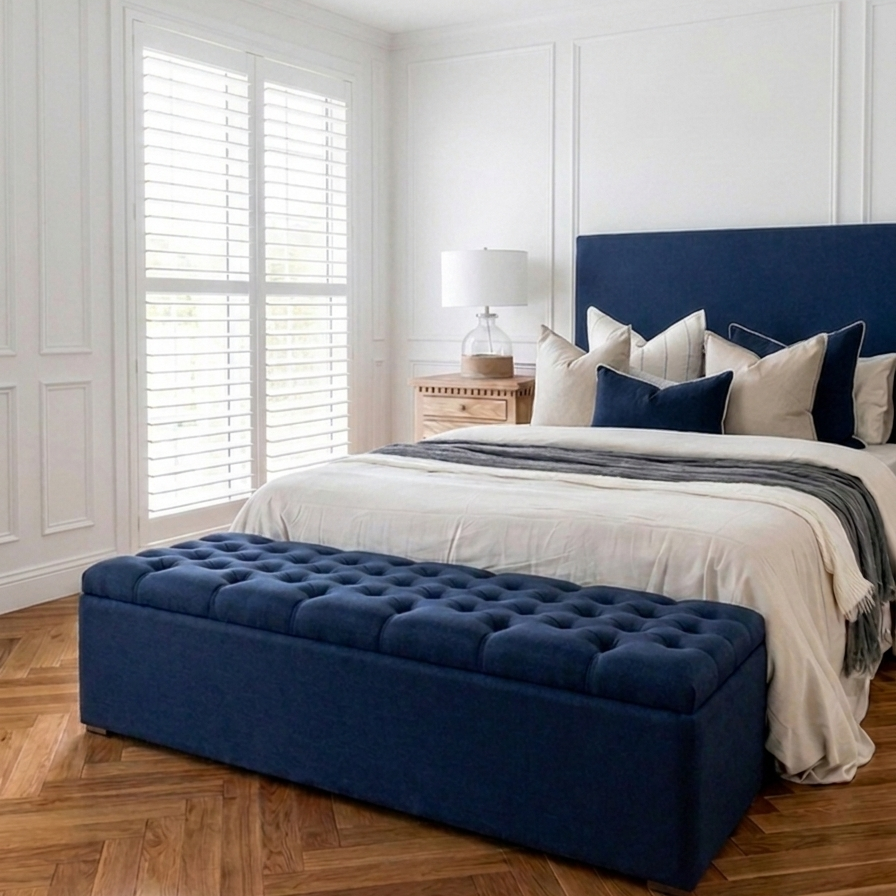 Capri Linen Slip Cover Bedhead
