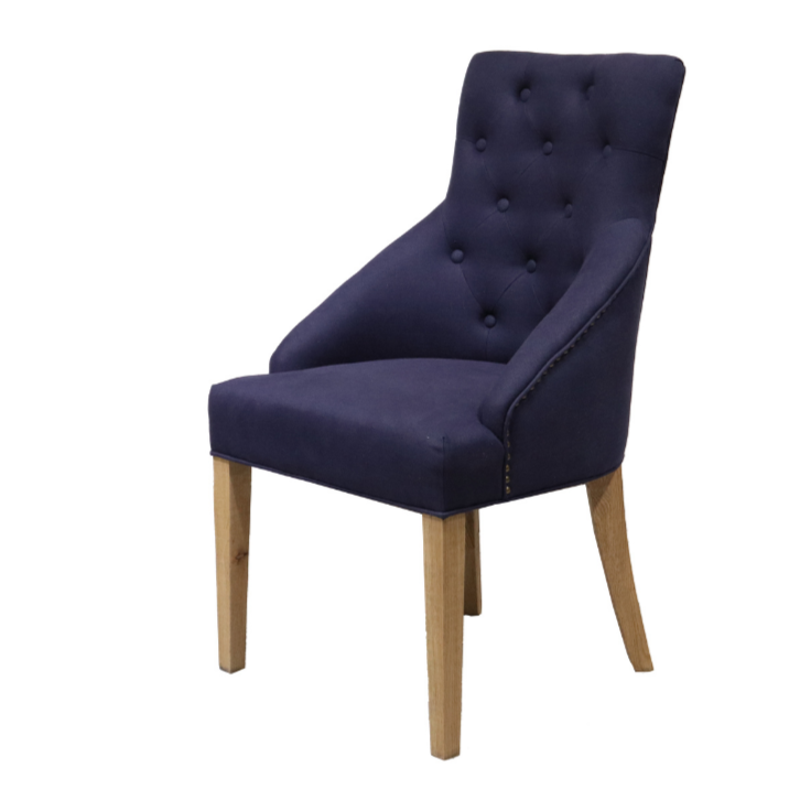 Leopold Upholstered Linen Dining Chair