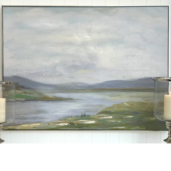 Riverbend Canvas In Antique Silver Frame