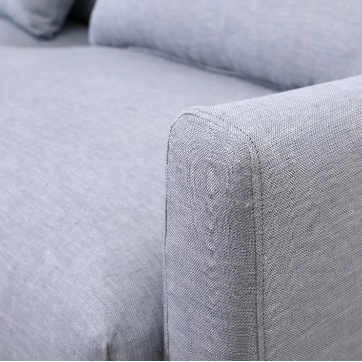Capri Linen Slip Cover 3 Seater Lounge