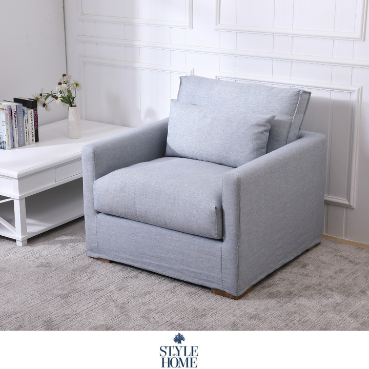 Capri Slip Cover Linen Armchair