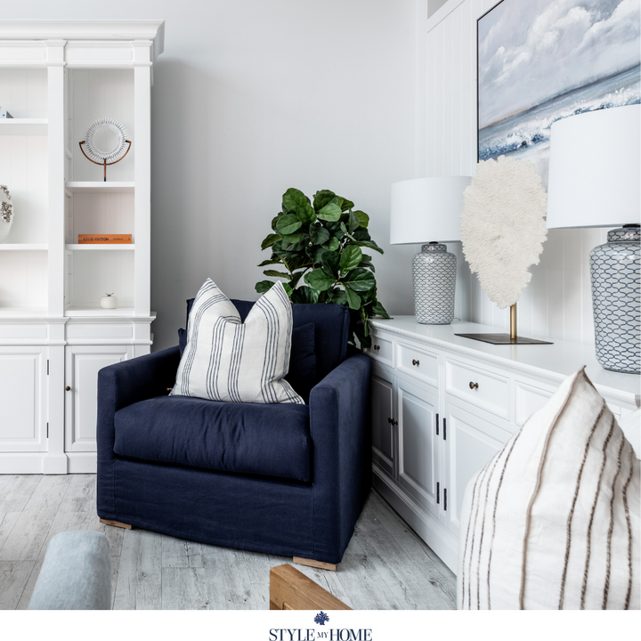 Capri Slip Cover Linen Armchair