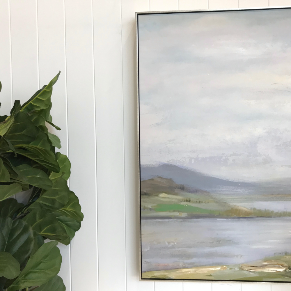 Riverbend Canvas In Antique Silver Frame