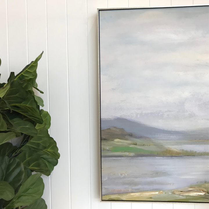 Riverbend Canvas In Antique Silver Frame