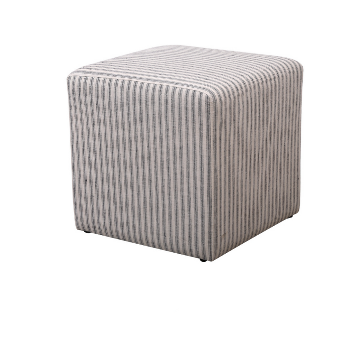 Justine Upholstered Cube Ottoman