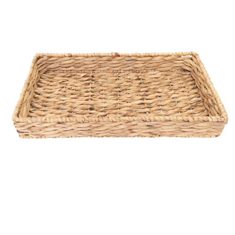 Water Hyacinth Rattan Tray Rectangle