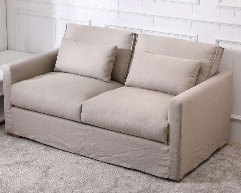 Capri Slip Cover Linen 2 Seater Lounge