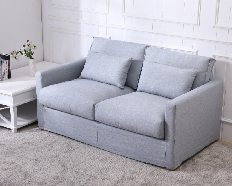 Capri Slip Cover Linen 2 Seater Lounge