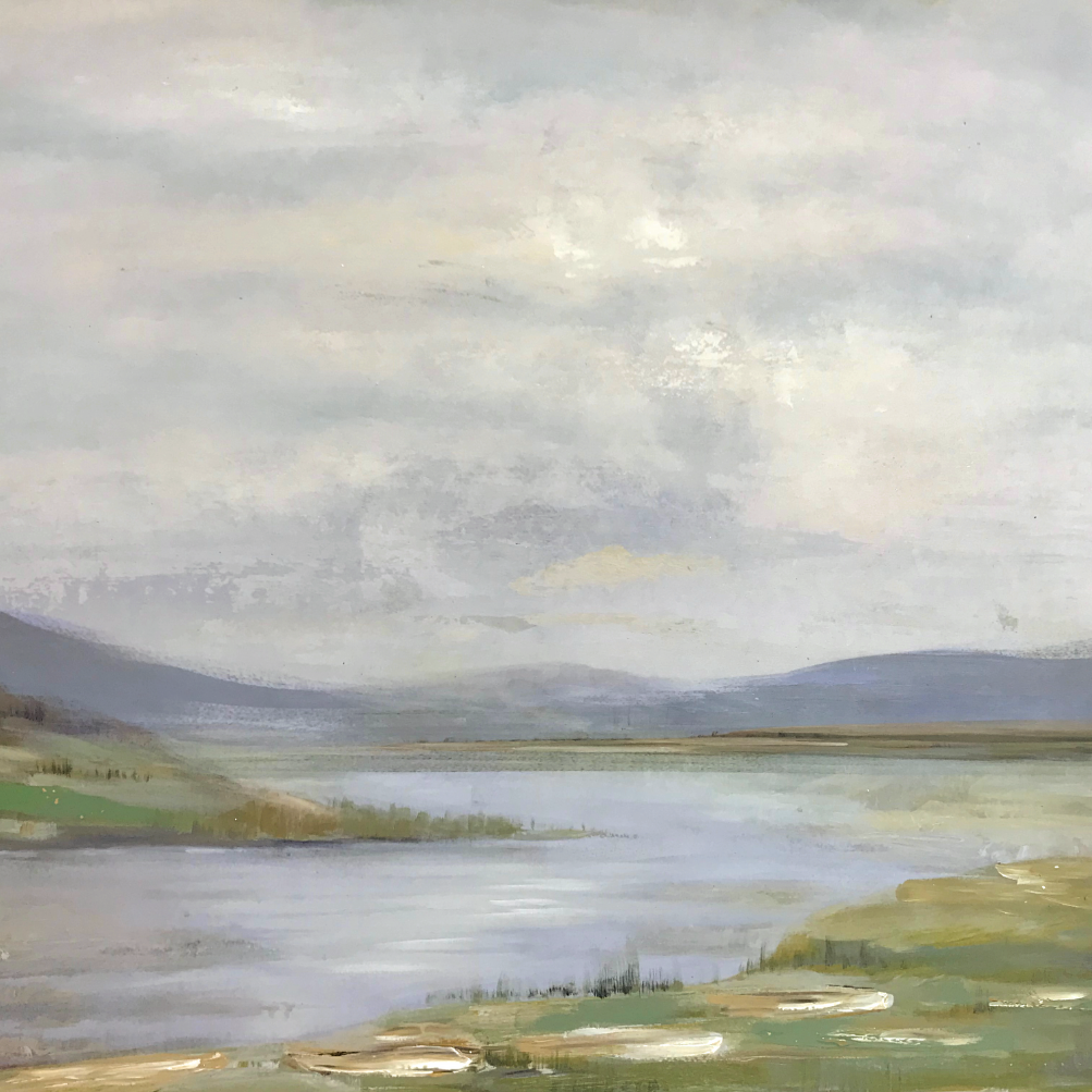 Riverbend Canvas In Antique Silver Frame