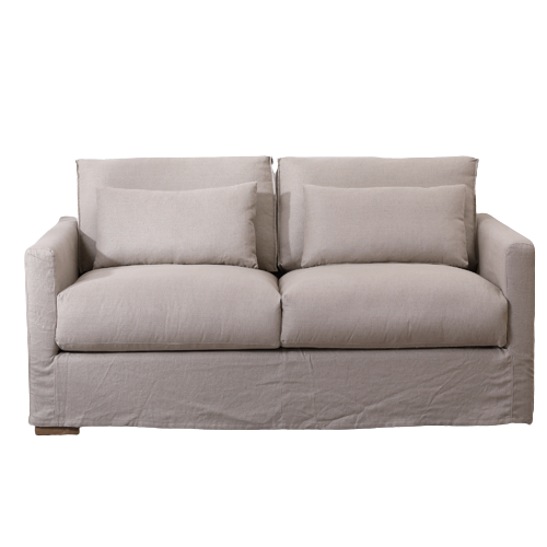 Capri Slip Cover Linen 2 Seater Lounge