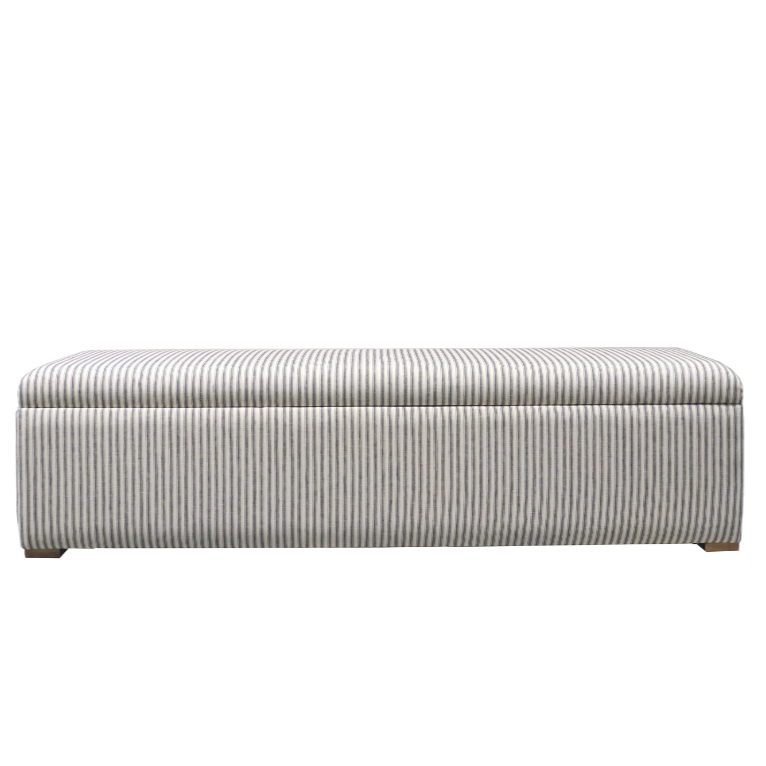 Abigail Plain Top Upholstered Storage Box