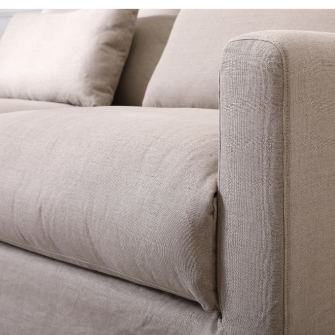 Capri Slip Cover Linen 2 Seater Lounge