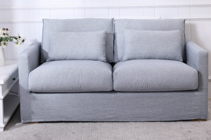 Capri Slip Cover Linen 2 Seater Lounge