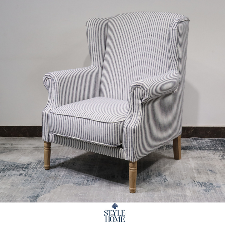 Henrietta Stripe Linen Armchair