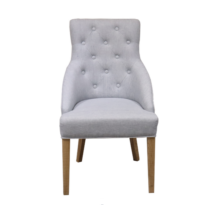 Leopold Upholstered Linen Dining Chair