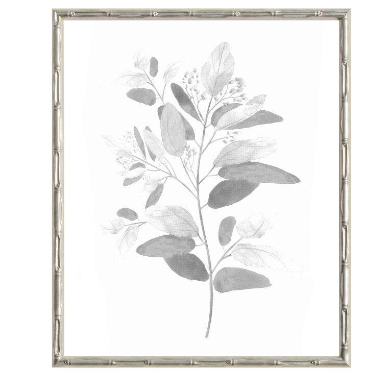 Bushland 1 Small Canvas In Bamboo Champagne Frame