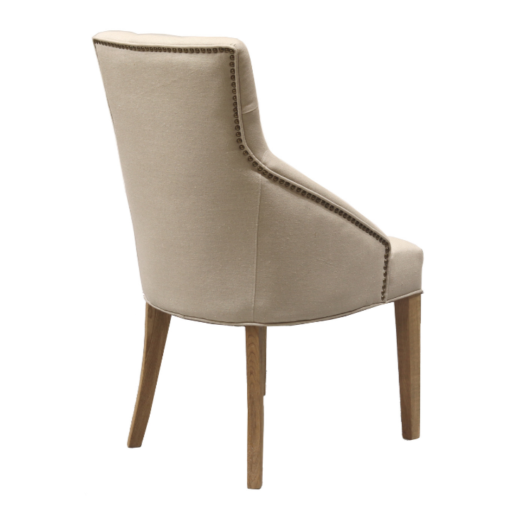 Leopold Upholstered Linen Dining Chair