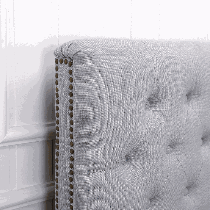 Charlotte Chesterfield Linen Bedhead