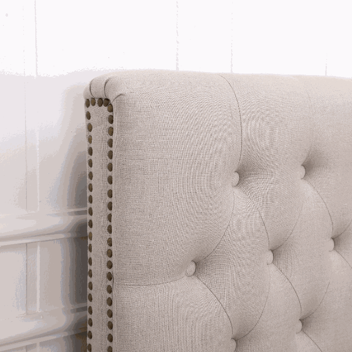 Charlotte Chesterfield Linen Bedhead