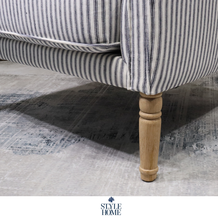Henrietta Stripe Linen Armchair