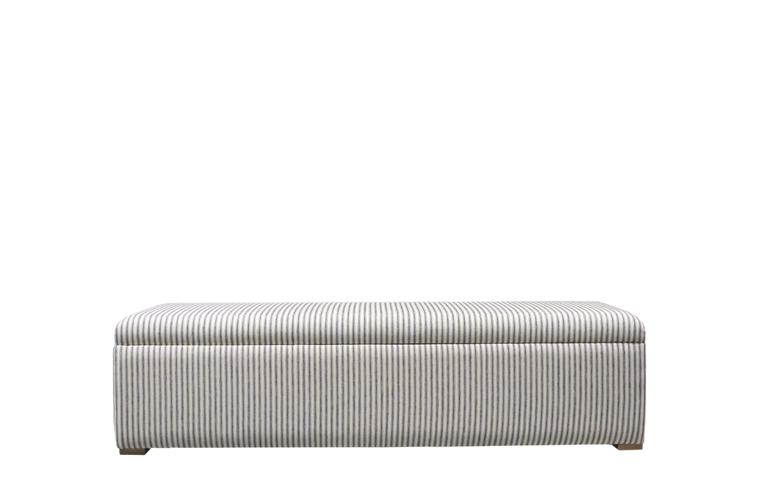 Abigail Plain Top Upholstered Storage Box