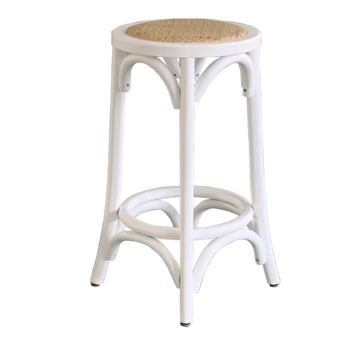 Carter Round Rattan Kitchen Stool