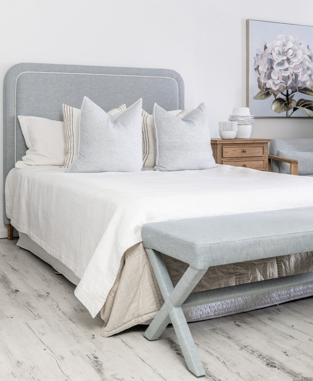 Lauren Linen Large Bench Seat