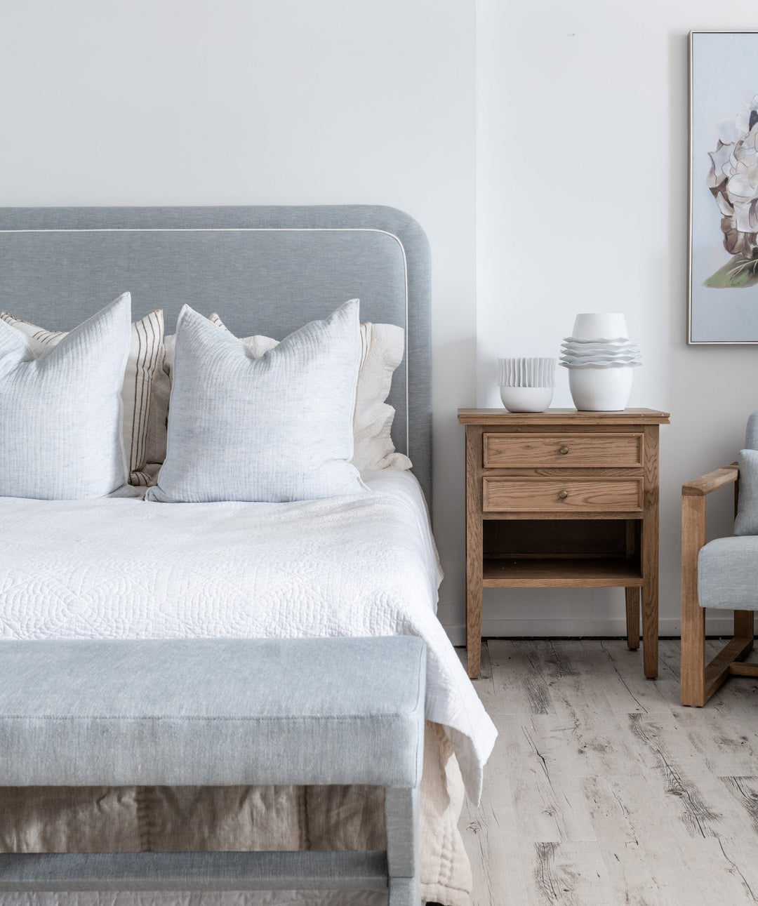 Lauren Linen Large Bench Seat