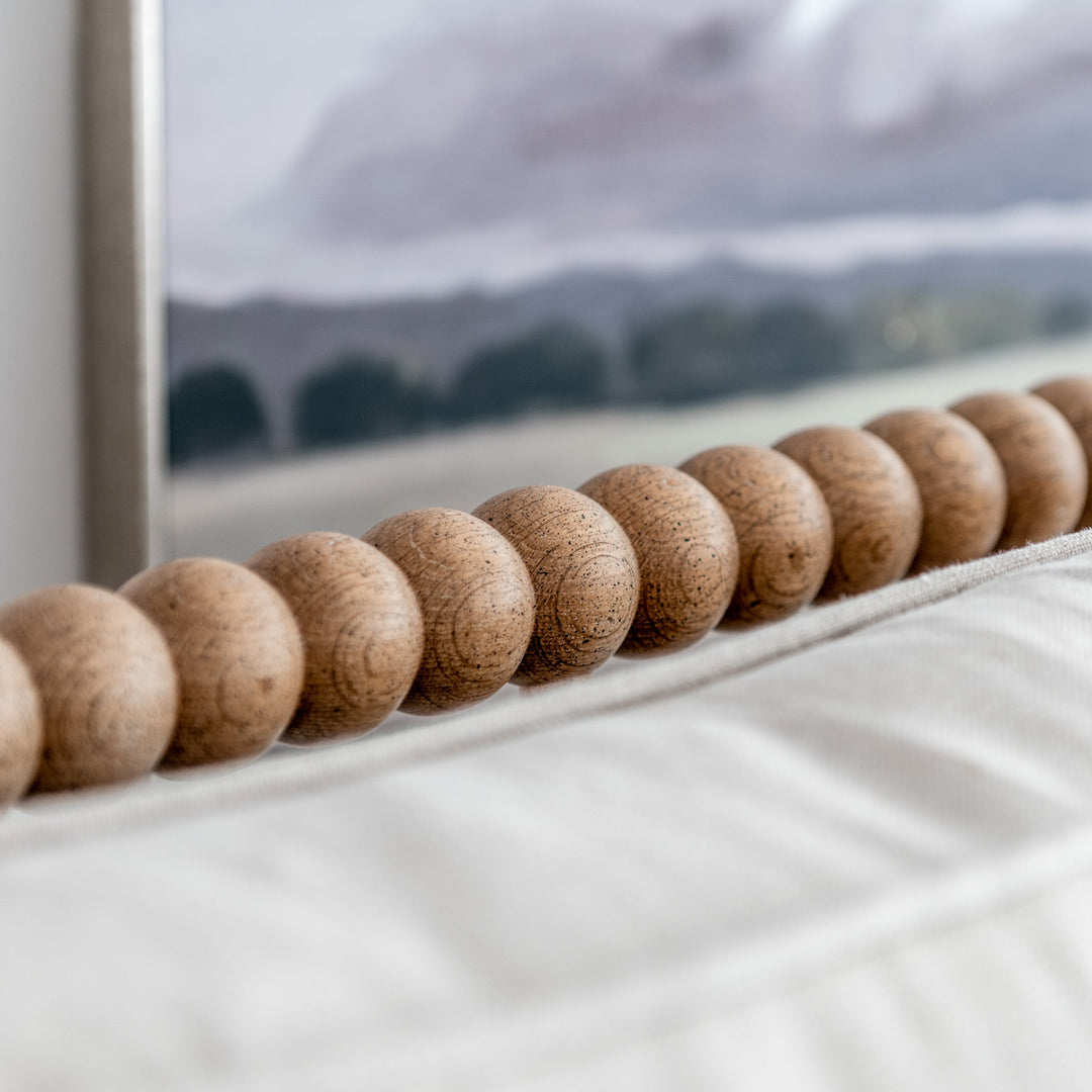 Bobbin Linen And Oak Armchair