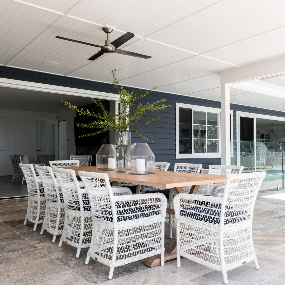 Oasis Outdoor Dining Chair Navy White