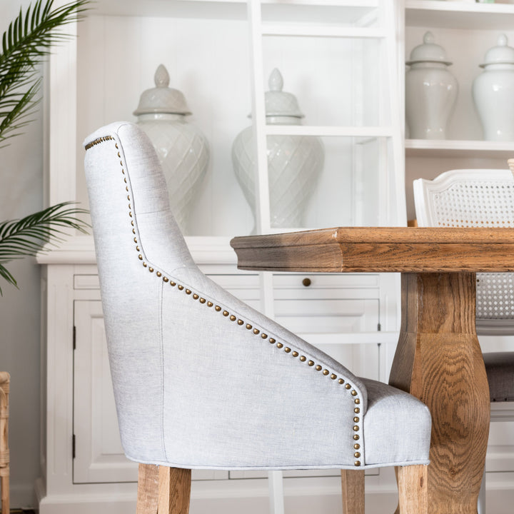 Leopold Upholstered Linen Dining Chair