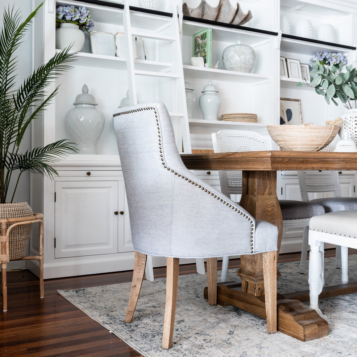 Leopold Upholstered Linen Dining Chair