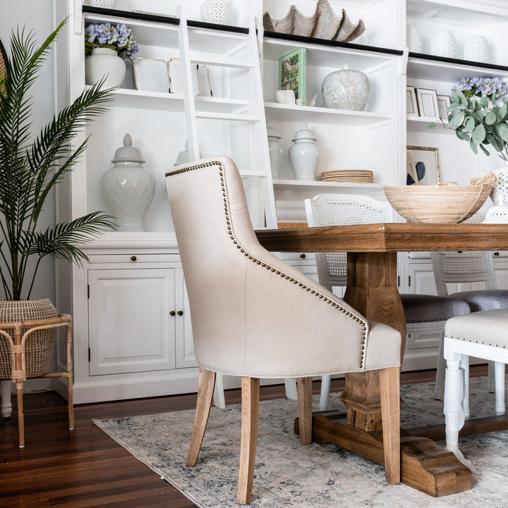 Leopold Upholstered Linen Dining Chair