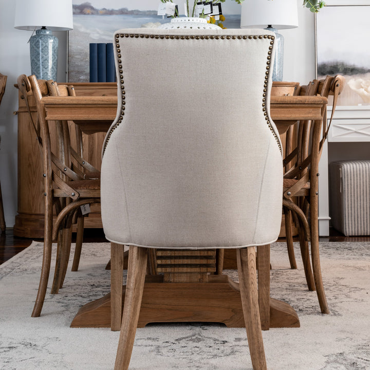 Leopold Upholstered Linen Dining Chair