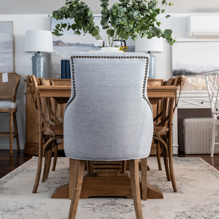 Leopold Upholstered Linen Dining Chair