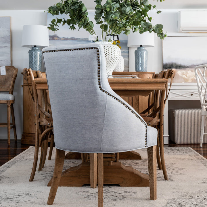 Leopold Upholstered Linen Dining Chair