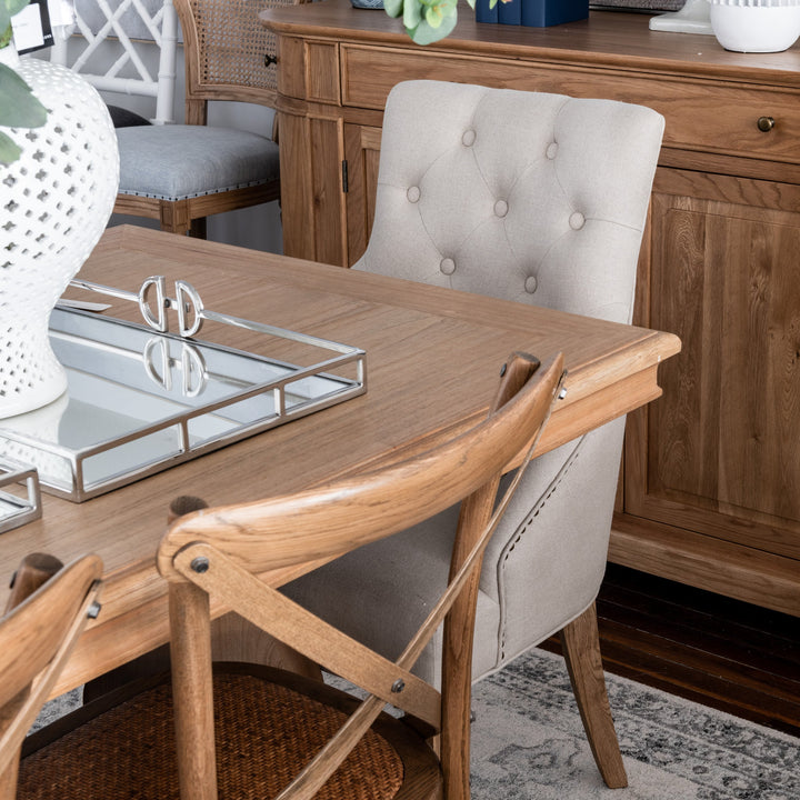 Leopold Upholstered Linen Dining Chair
