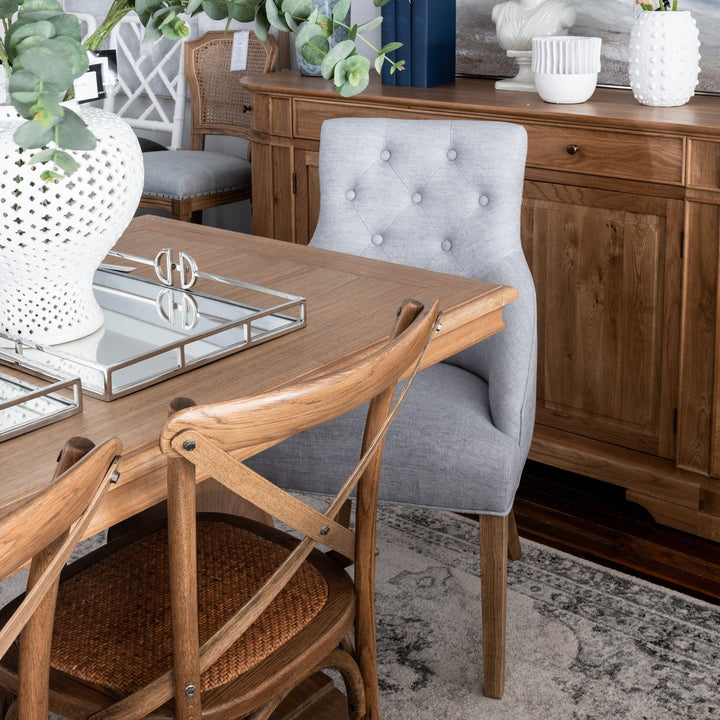 Leopold Upholstered Linen Dining Chair