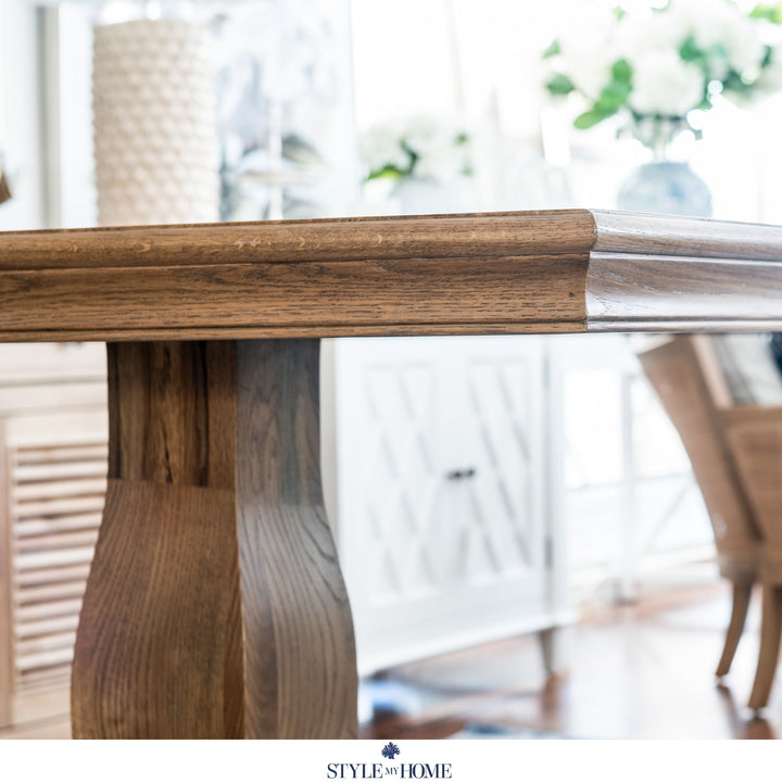 Kensington Parquetry Natural Oak Dining Table Test Assembly