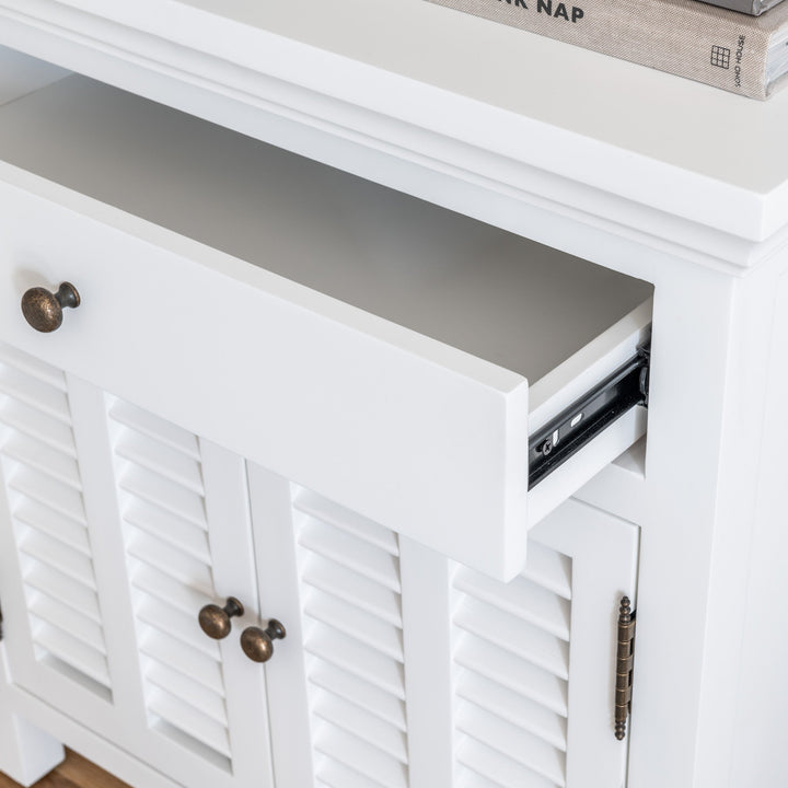 Plantation Medium Louvre Bedside Table