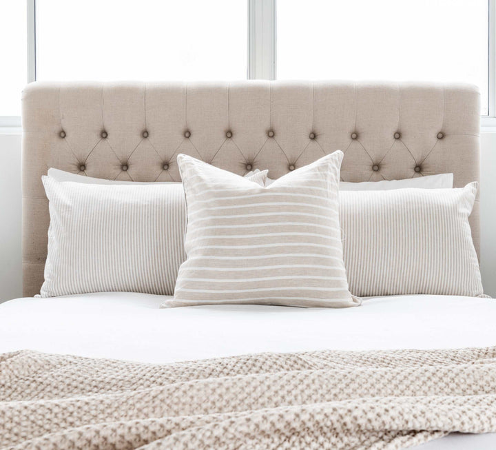 Charlotte Chesterfield Linen Bedhead