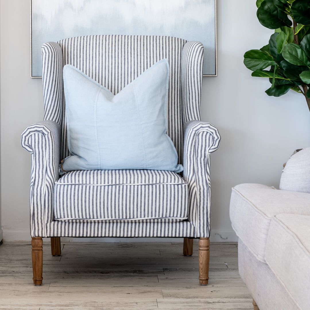 Henrietta Stripe Linen Armchair